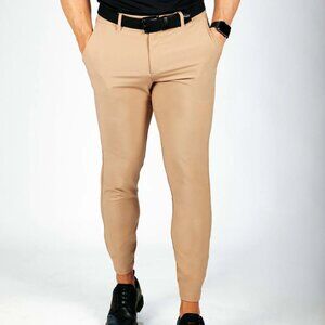 PRIMO Golf Joggers | Khaki | 34 Waist, Extra Tall